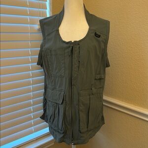 Duluth Trading Women's Heirloom Gardening Vest Size Large Green